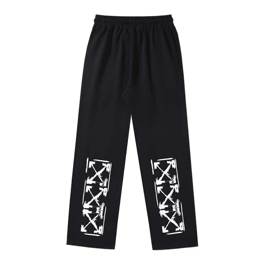 Trendy Patterned Streetwear Cotton Pants