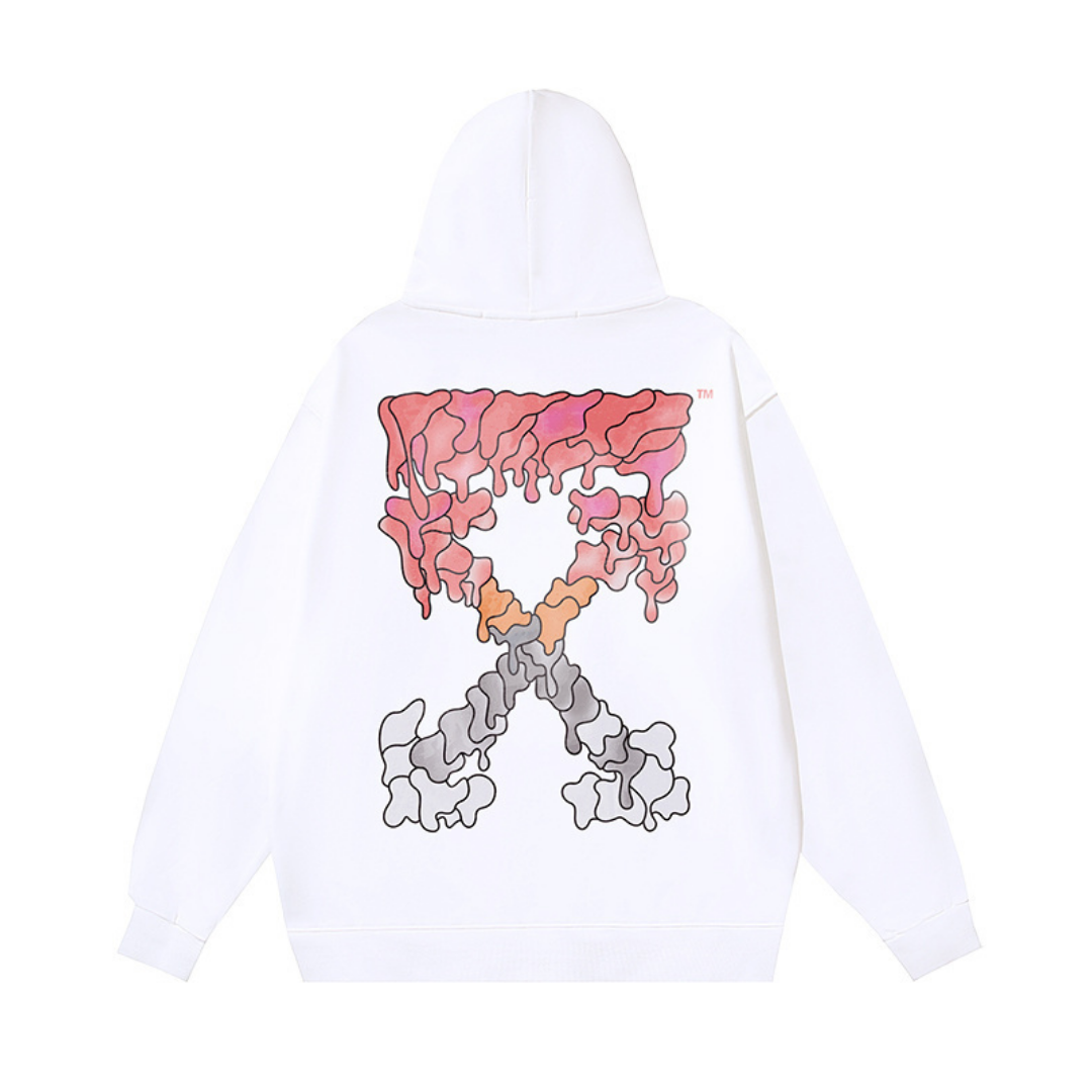 Edgy Graphic Art Pullover Hoodie