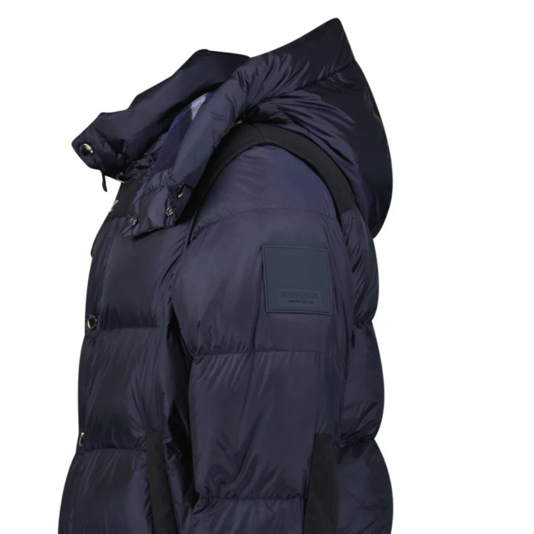 Navy Quilted Puffer Jacket