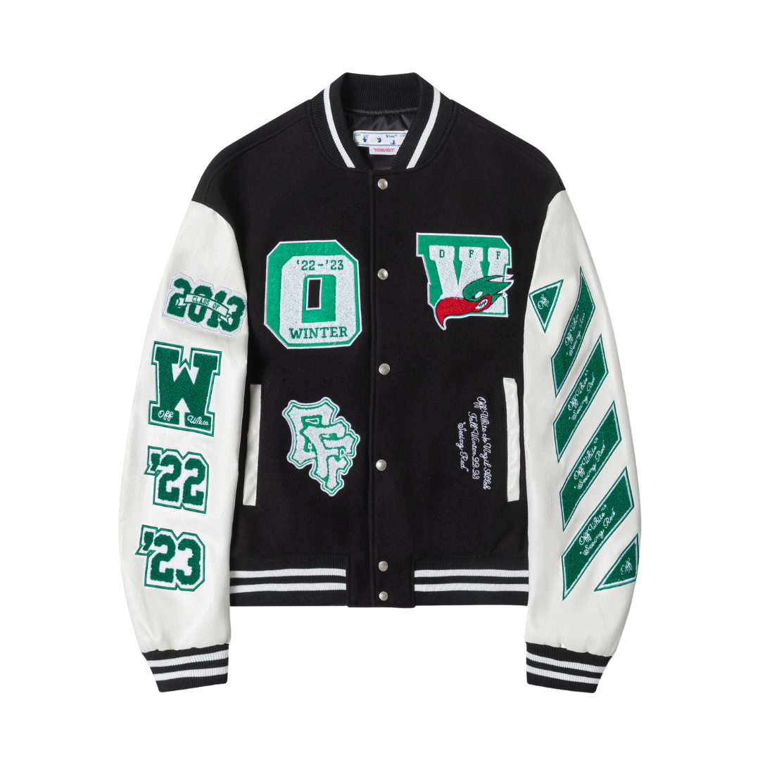 Black & Emerald Varsity Jacket