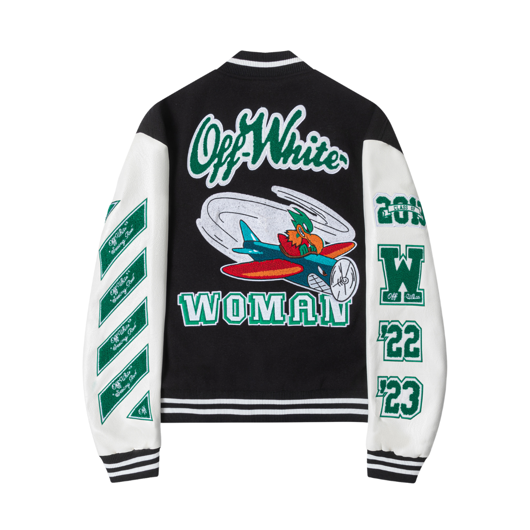 Black & Emerald Varsity Jacket