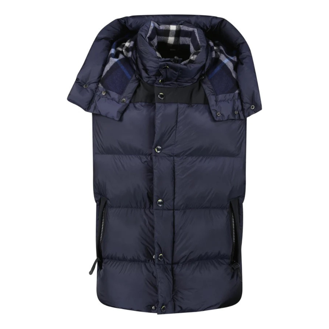 Navy Quilted Puffer Jacket