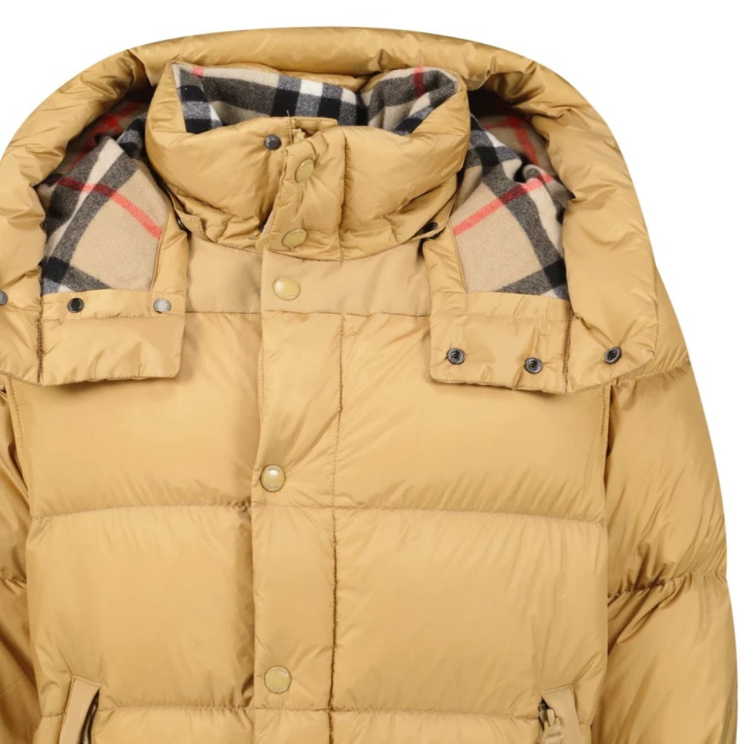 Camel Hooded Winter Jacket