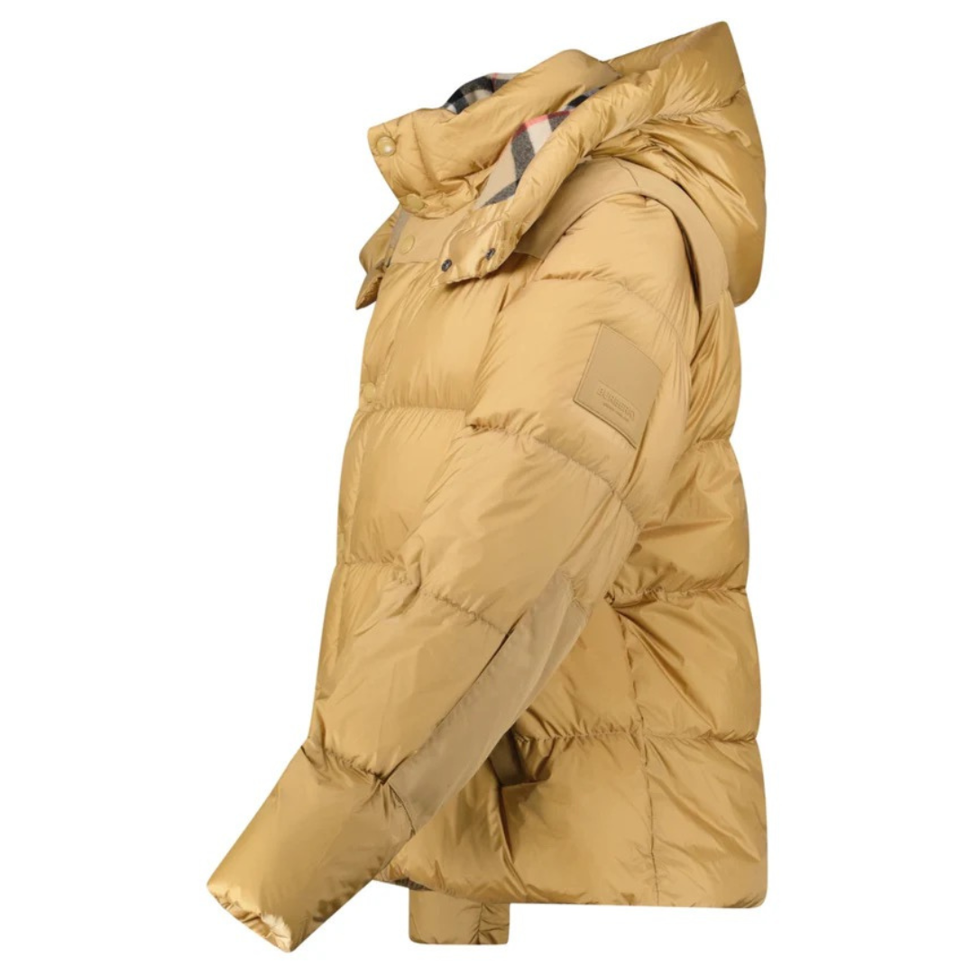 Camel Hooded Winter Jacket
