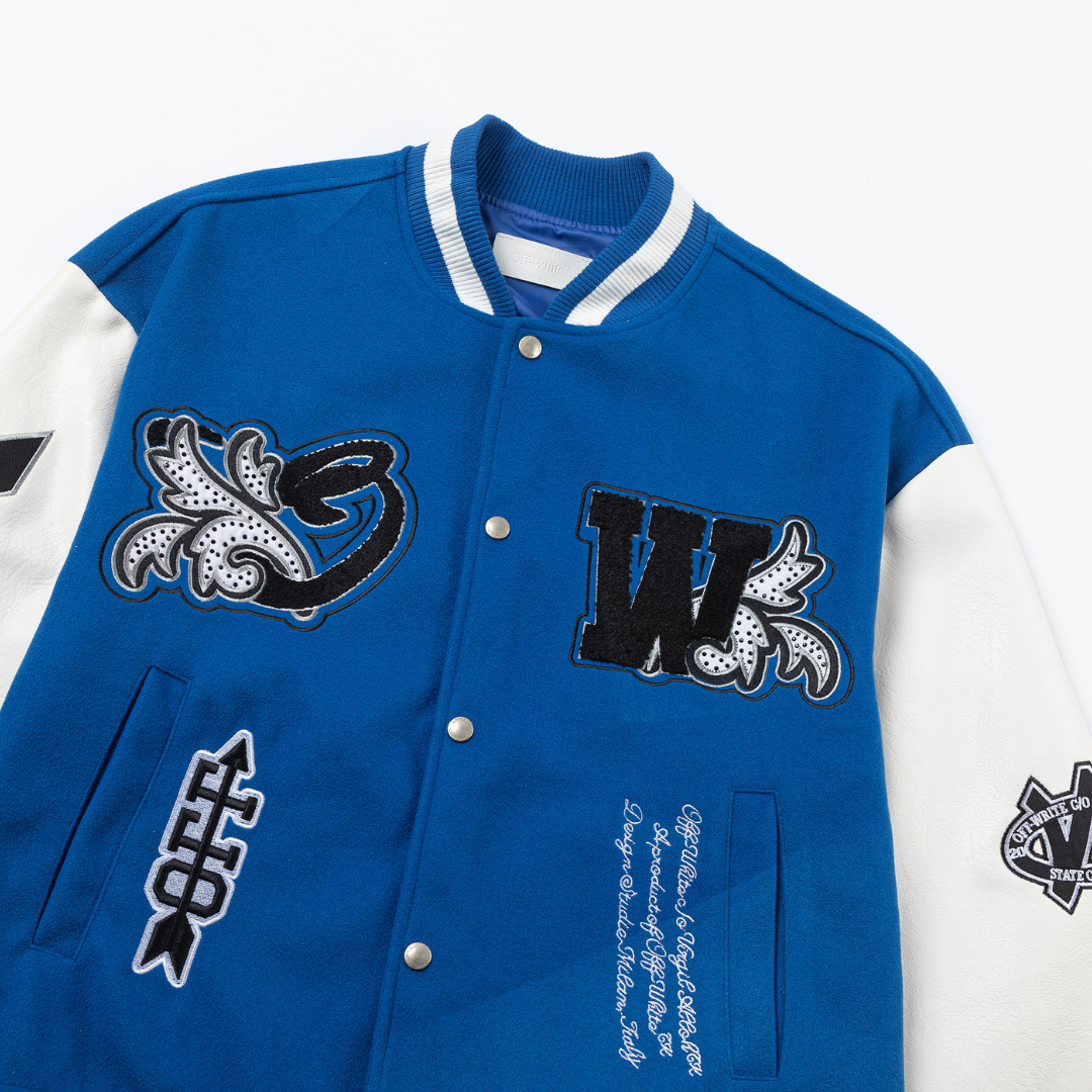Royal Blue College Varsity Jacket
