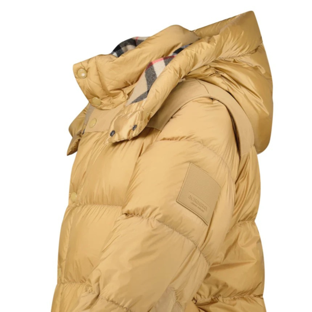 Camel Hooded Winter Jacket