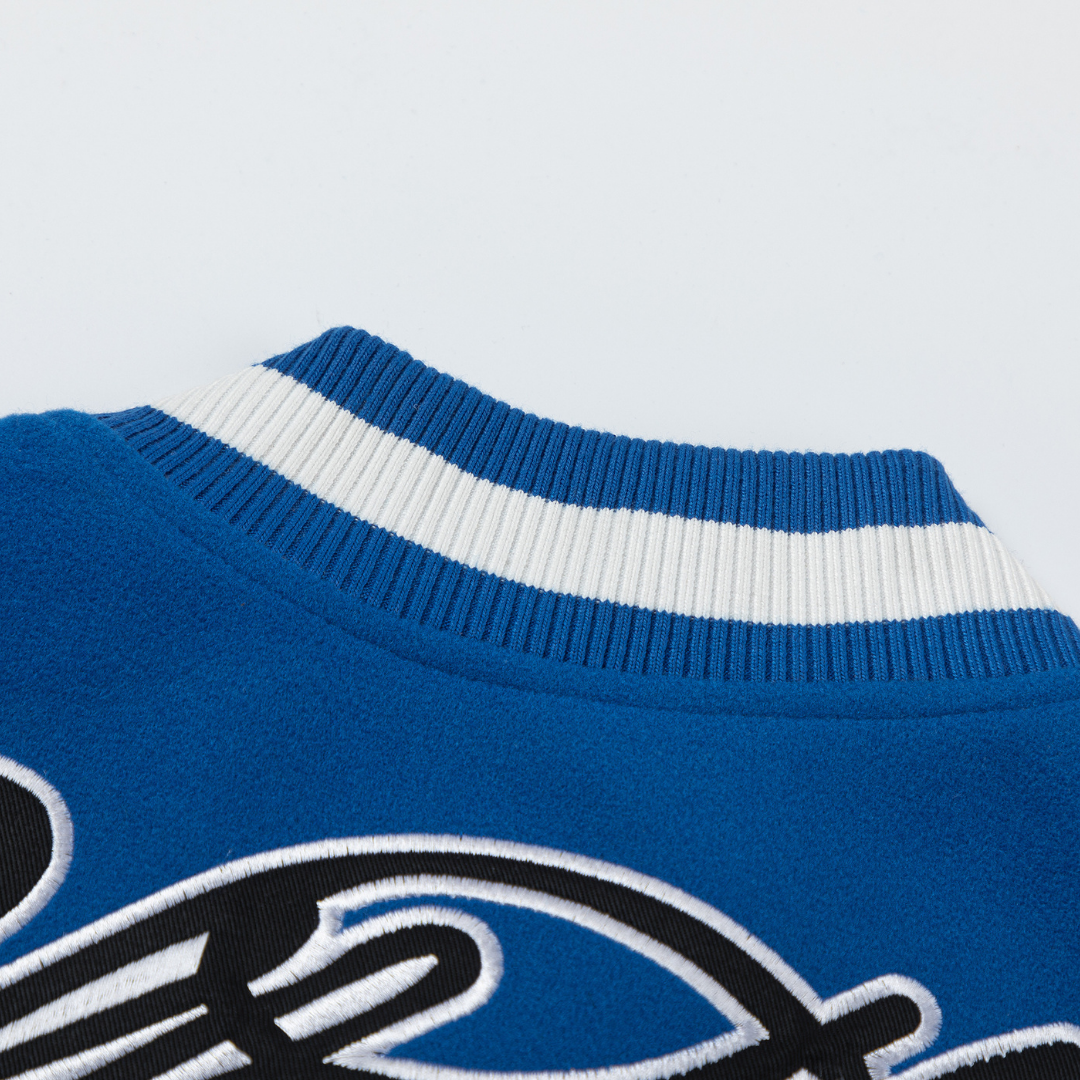 Royal Blue College Varsity Jacket