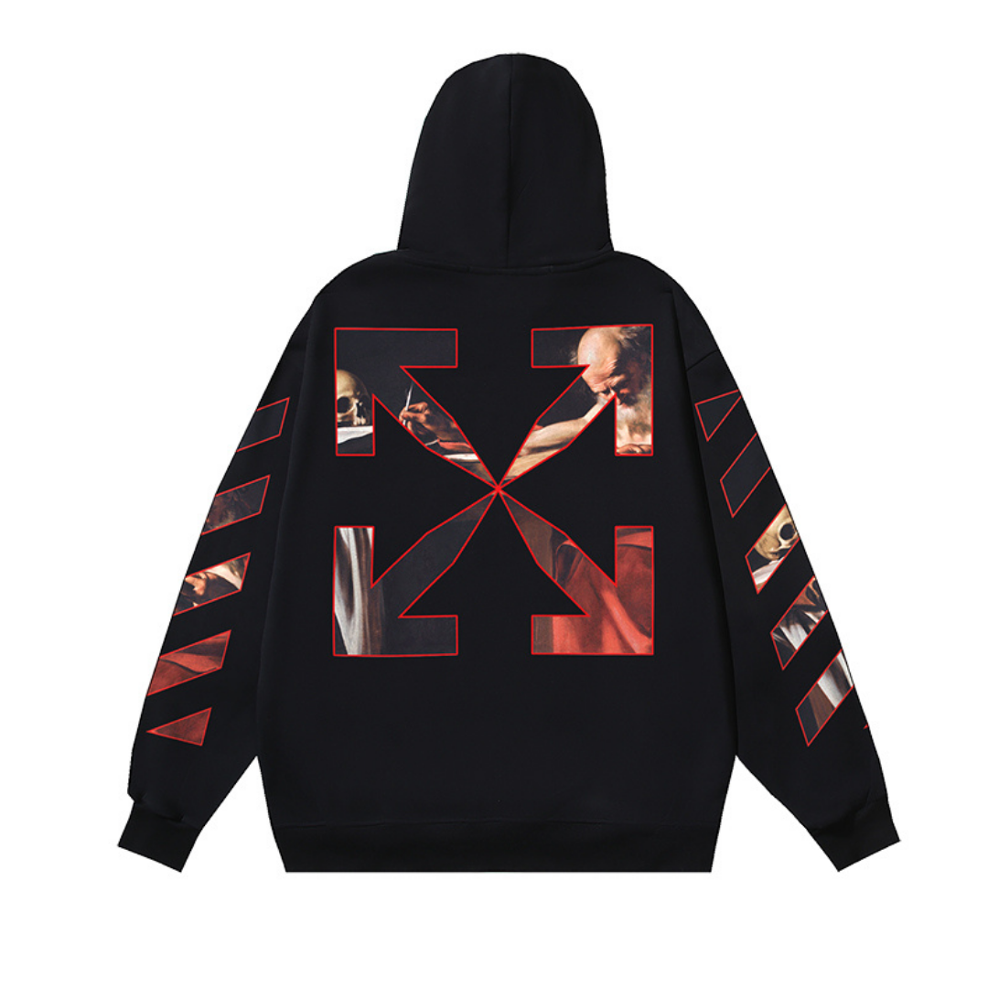 Edgy Graphic Art Pullover Hoodie