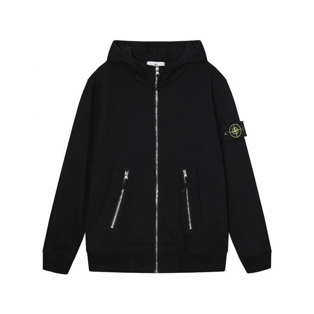 Black Zip Hoodie