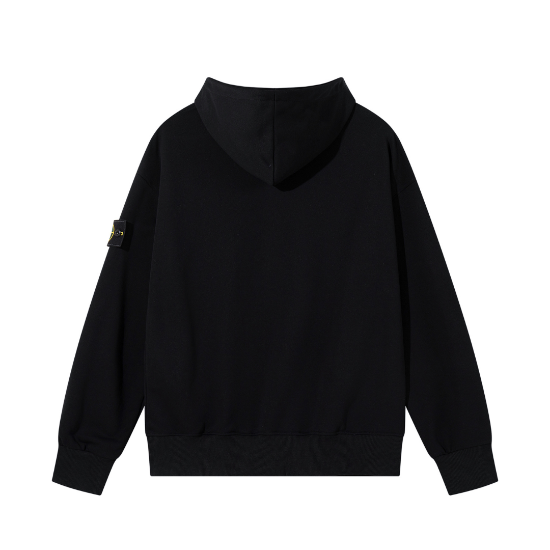 Classic Black Zip Hoodie