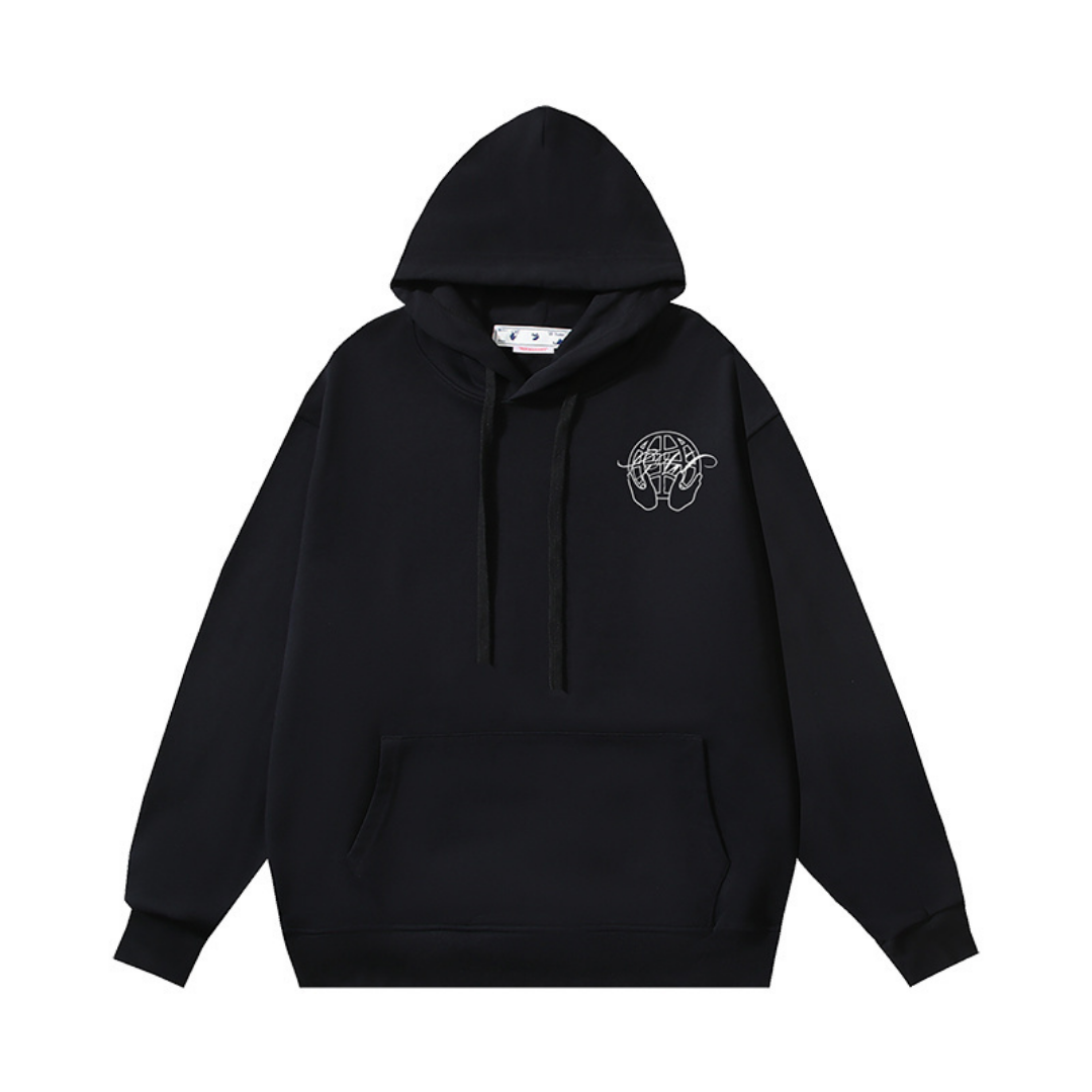 Comfortable Relaxed Fit Zip Hoodie
