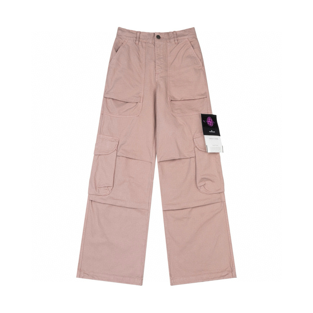 Rose Beige Cargo Pants