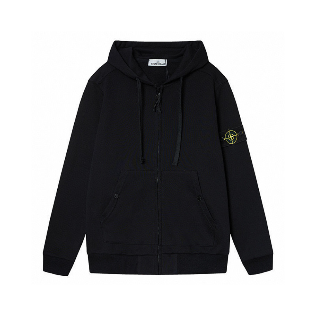 Black Zip Hoodie