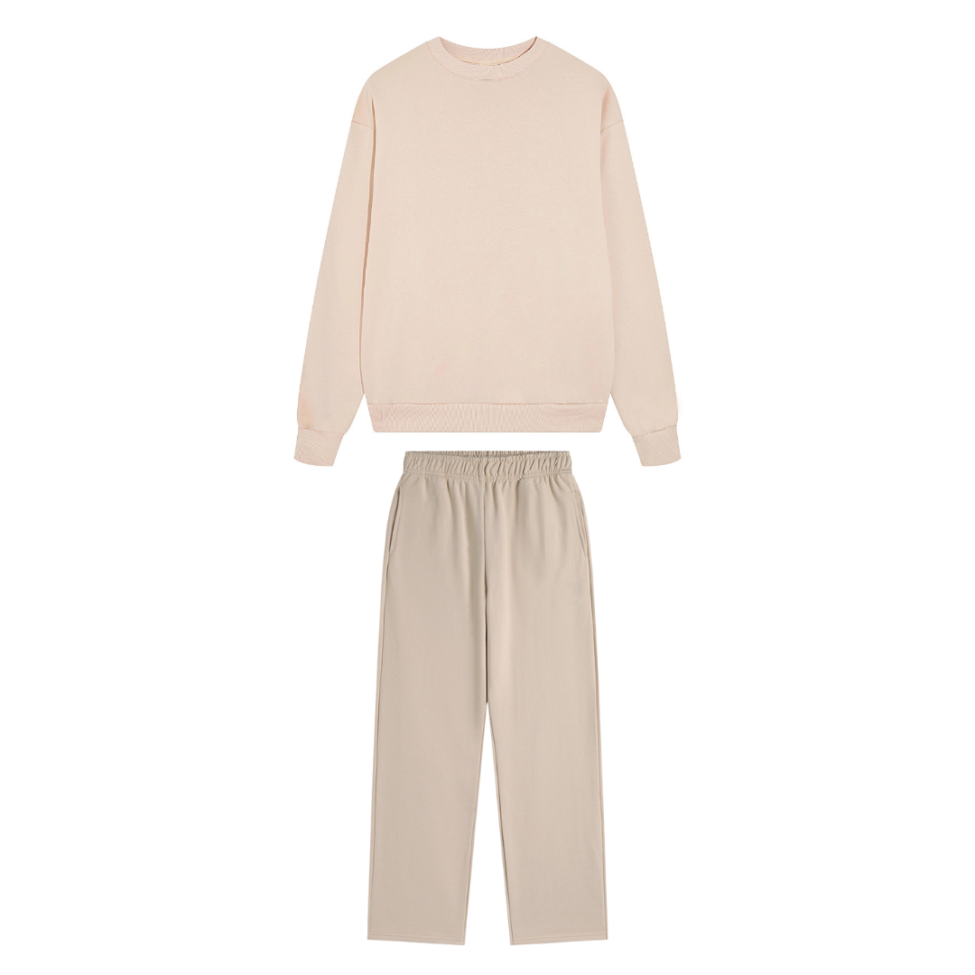 Baby Beige Relaxed Tracksuit