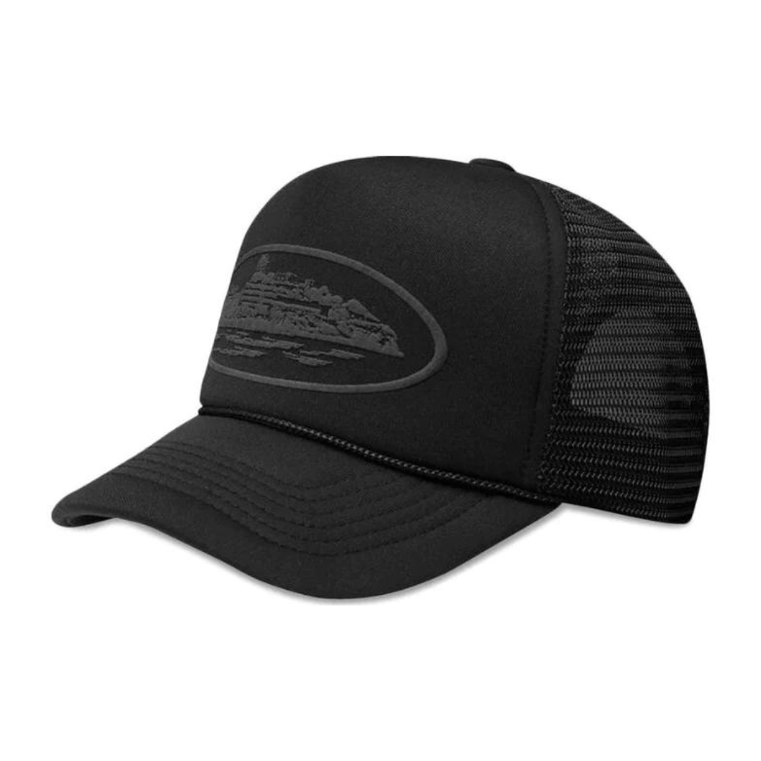 Black Trucker Cap